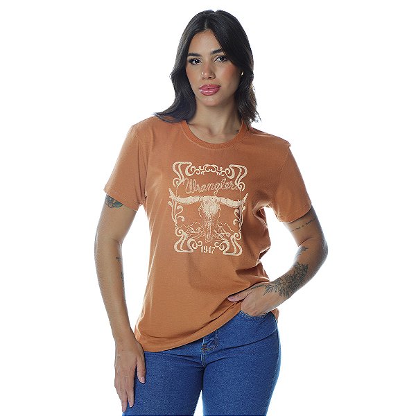 CAMISETA WRANGLER FEM BABY LOOK WF5765AV