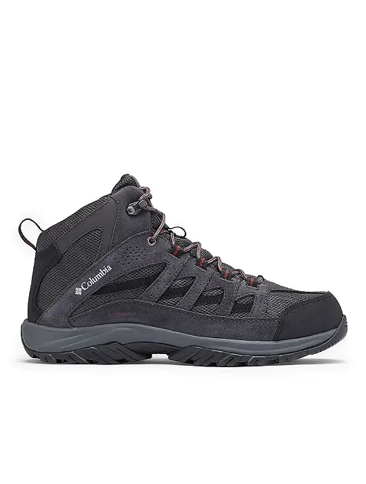 COTURNO COLUMBIA CRESTWOOD MID WATERPROOF DARK GREY/ DEEP RUST
