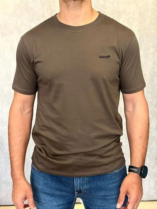 CAMISETA LEVI´S NON GRAPHIC TEE MARROM LB0020268
