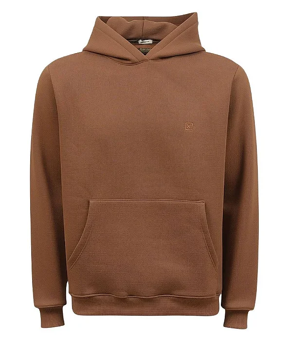 MOLETOM TXC CAPUZ BASIC MARROM 3491