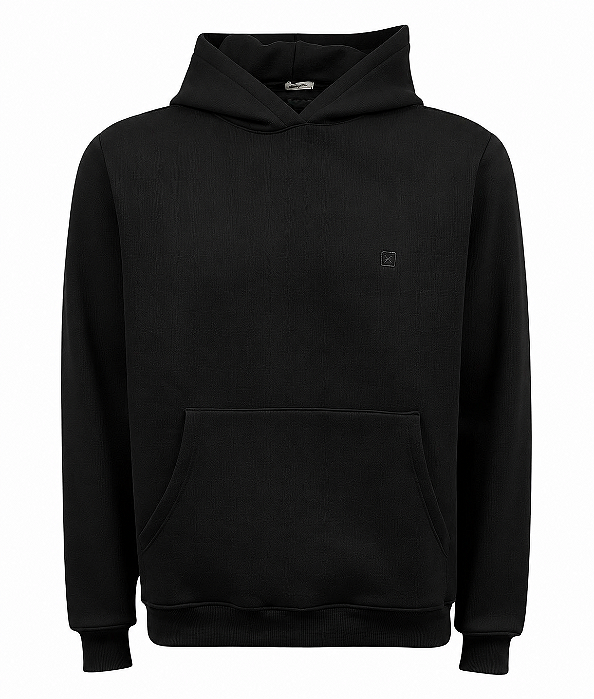 MOLETOM TXC CAPUZ BASIC PRETO 3491