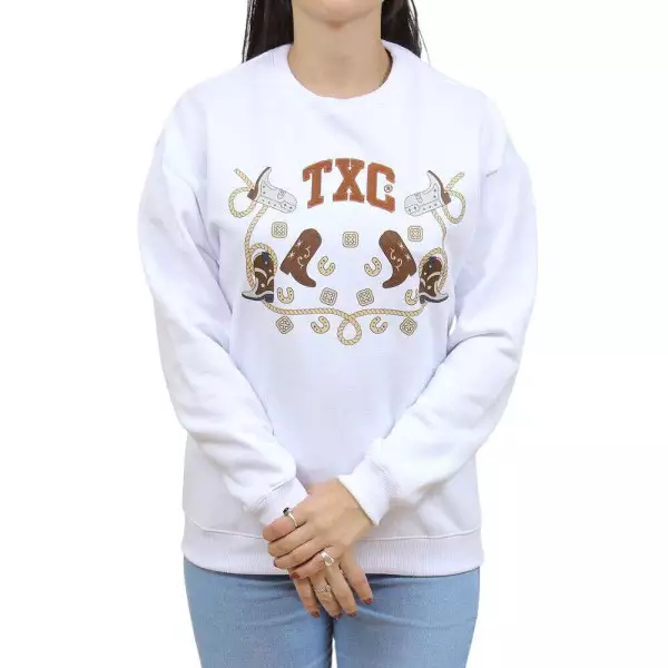 MOLETOM TXC FEMININO REGULAR ESTAMPADO BRANCO 9241