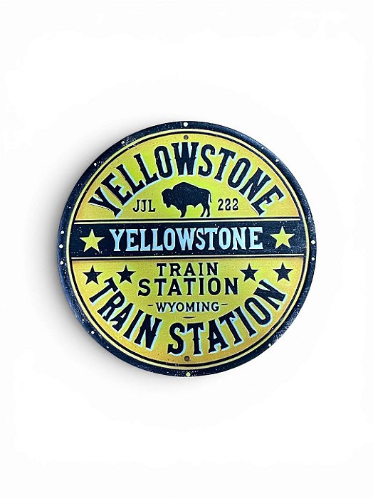 PLACA DECORATIVA YELLOWSTONE