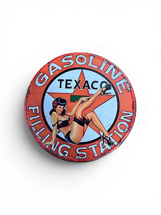 PLACA DECORATIVA GASOLINE TEXACO
