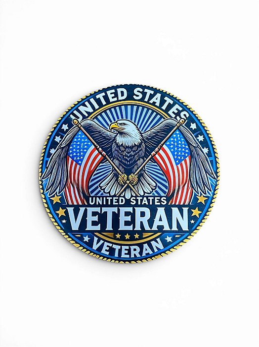 PLACA DECORATIVA UNITED STATES