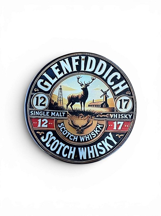 PLACA DECORATIVA GLENFIDDICH SCOTCH WHISKY