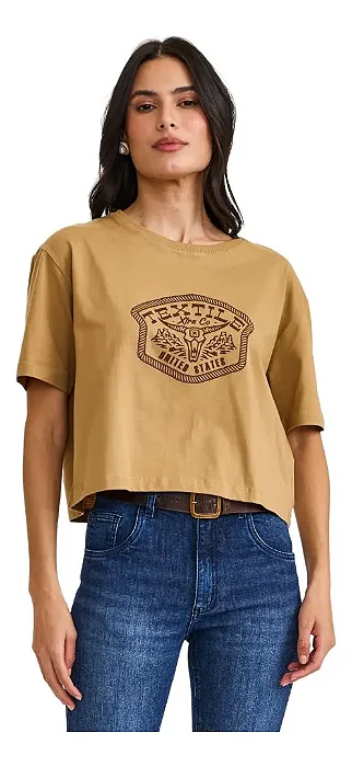 CROPPED TXC OVERSIZED MARROM CLARO 51412