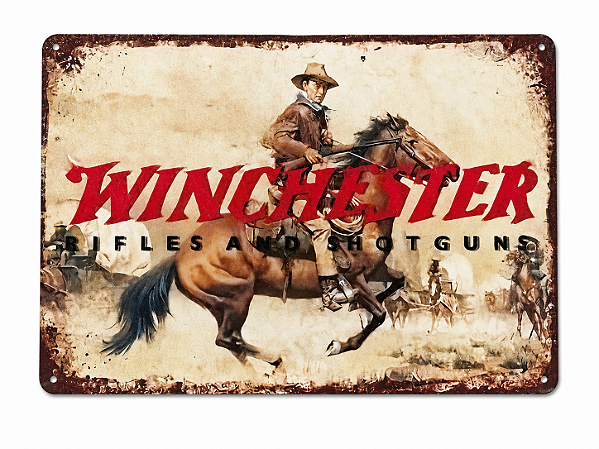 PLACA DECORATIVA WINCHESTER