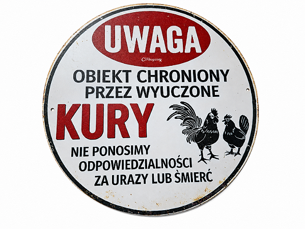 PLACA DECORATIVA YELLOWSTONE UWAGA