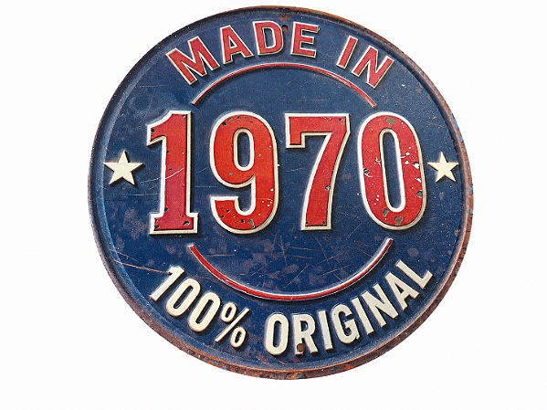 PLACA DECORATIVA MADE IN 1970