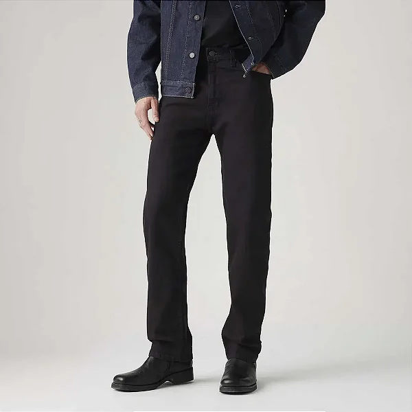 CALÇA LEVI'S 505 MASC REGULAR STRETCH PRETA 005051469