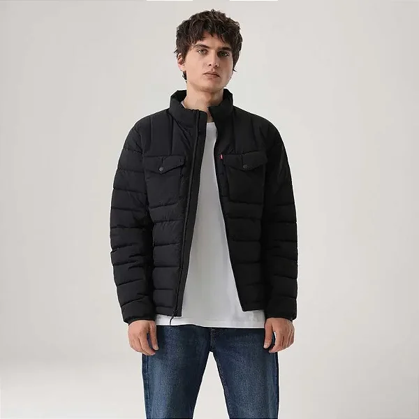 JAQUETA LEVI'S PACKBLE PUFFER PRETA 594910559