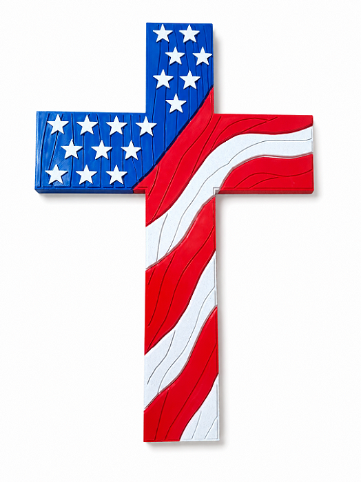 CRUZ DECORATIVA EUA 50X20