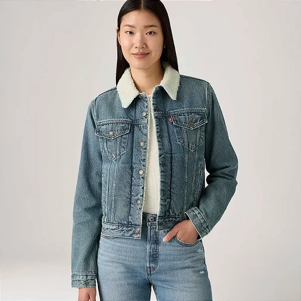 JAQUETA JEANS LEVI´S FEMI TRUCKER SHERPA 361360118