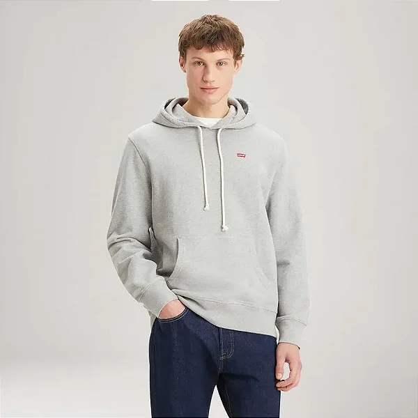 MOLETOM LEVI'S MASC HOUSEMARK HOODIE CINZA LB0041027