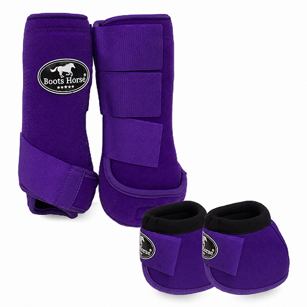 BOOTS HORSE KIT BOLETEIRA E CLOCHE ROXO 1351