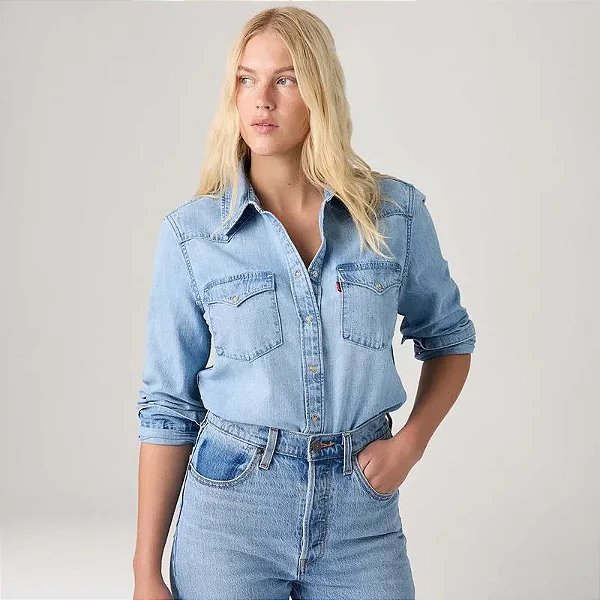 CAMISA LEVI'S JEANS FEMININA HERITAGE WESTERN CLARA 007WT0005