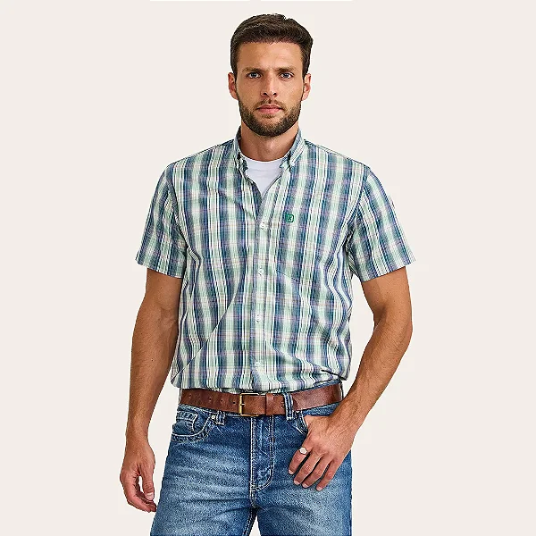 CAMISA TXC MASC REGULAR TRICOLINE AZUL MC 29492C