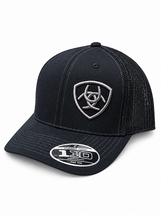 BONE ARIAT PRETO BORDADO FLEX FIT 110