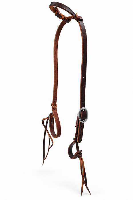 CABEÇADA TOP EQUINE 1 ORELHA/ MEIO CORTUME/ BOTÃO 15034