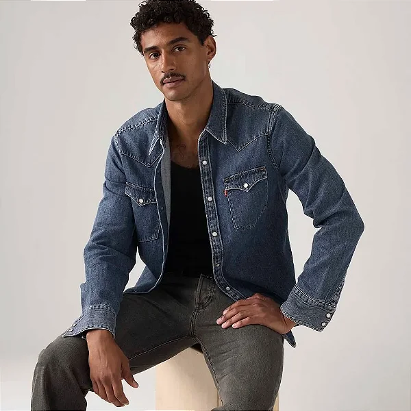 CAMISA LEVI'S JEANS MASC BARSTOW WESTERN 857440117