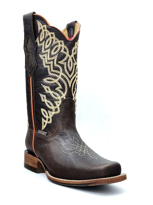 BOTA COWGIRL BICO QUADRADO FLEX CAFE -CC