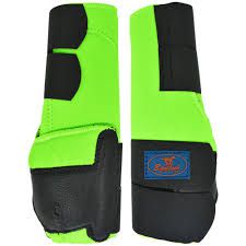 CANELEIRA DE NEOPRENE P/ EQUINOS EQUITECH CT01-EQ VERDE FLUO