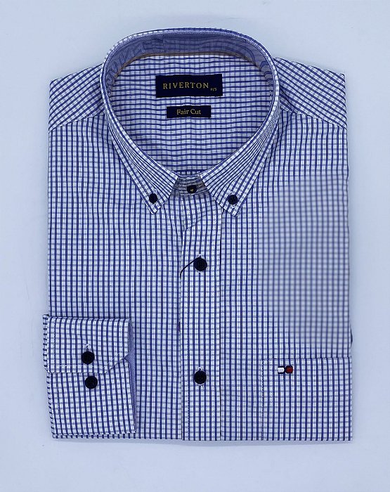 CAMISA RIVERTON COD 020 COR 473 BRANCA MANGA LONGA