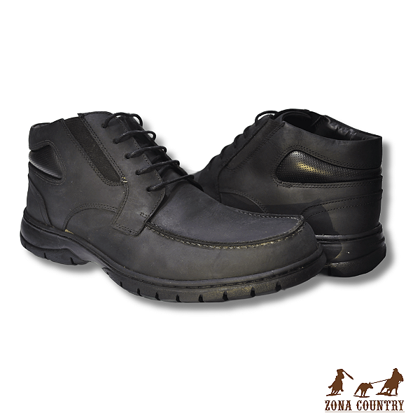 BOTINA ANATOMIC GEL MUSTANG PRETO 7998