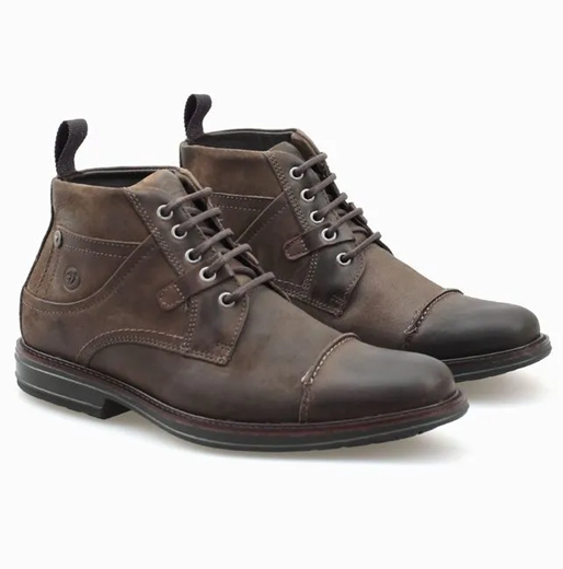 BOTINA ANATOMIC GEL VINTAGE BROWN CASTANHO 8799