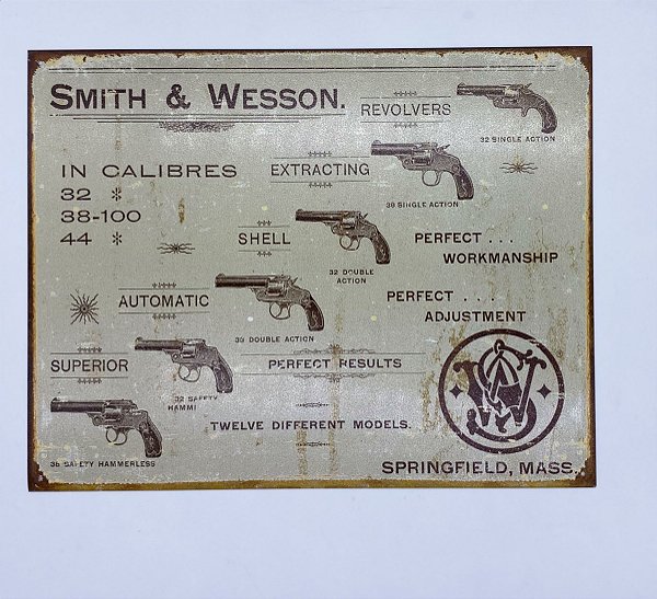 PLACA DECORATIVA DE METAL COD 1466