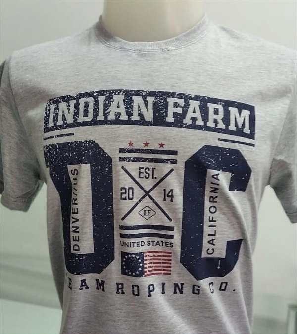 CAMISETA INDIAN FARM CINZA DC