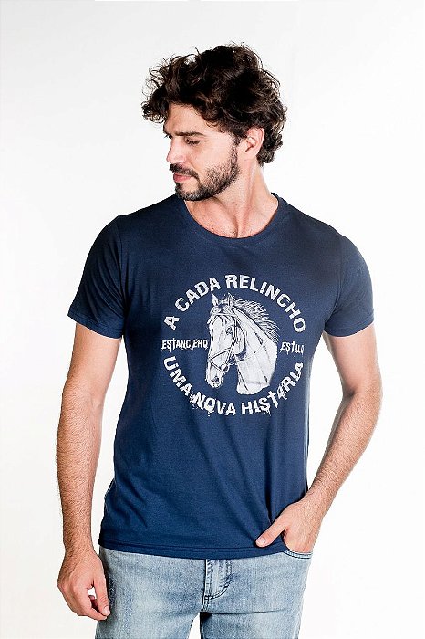 CAMISETA ESTANCIERO AZUL MARINHO 4413A 012