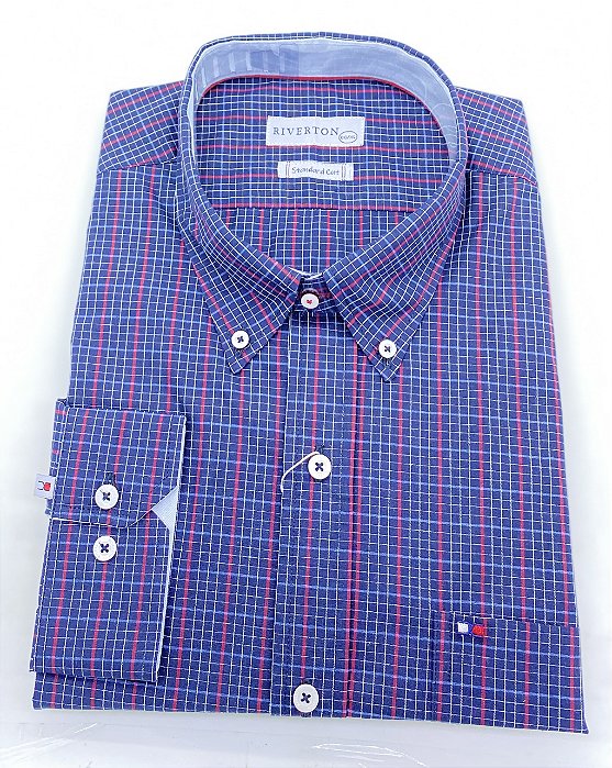 CAMISA RIVERTON AZUL MC 030 392