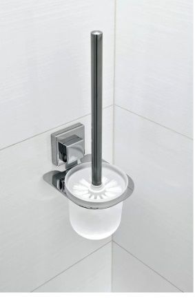 Escova Sanitária Com Suporte Fixação Por Ventosa - Linha Smartloc LOC712