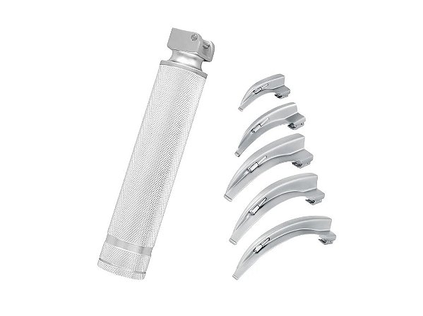 Kit Laringoscópio com 5 Laminas