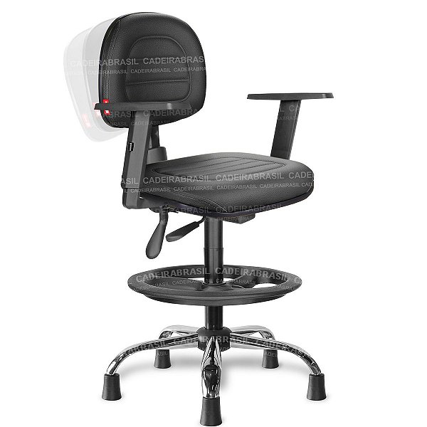 Cadeira Caixa Alta Secretária Ergonômica Parma PRS53