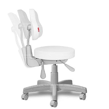 Cadeira Mocho Ergonômico Estética, Odontologia, Tatuador, Fisioterapia Cadeira Brasil Premium CB 1547 FTS