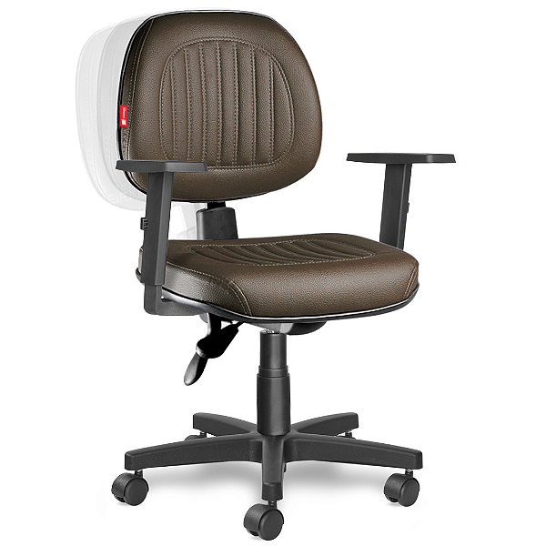 Cadeira Ergonômica Giratória para Escritório Executiva Braços Reguláveis Cadeira Brasil Milão MLE01