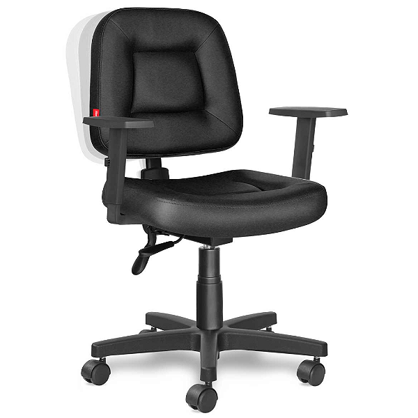 Cadeira Ergonômica Giratória para Escritório Executiva Braços Reguláveis Cadeira Brasil Siena CB 1448 FTS PTE