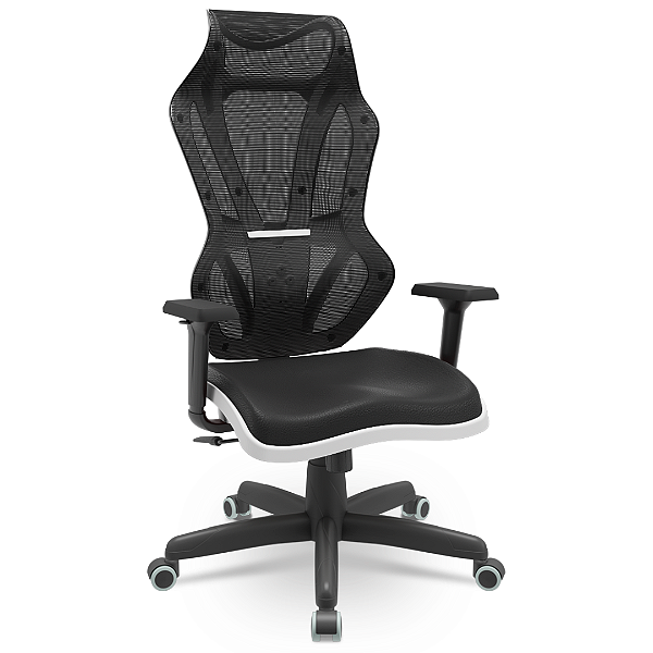 Cadeira Gamer Escritório Branco Vizon Relax Tela PX097 Cadeira Brasil