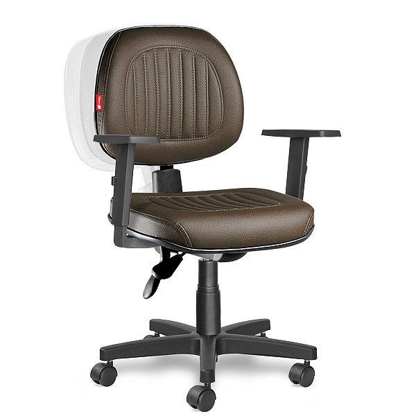 Cadeira Ergonomica Giratória para Escritório com Braços Regulável Milão Executiva MLE01