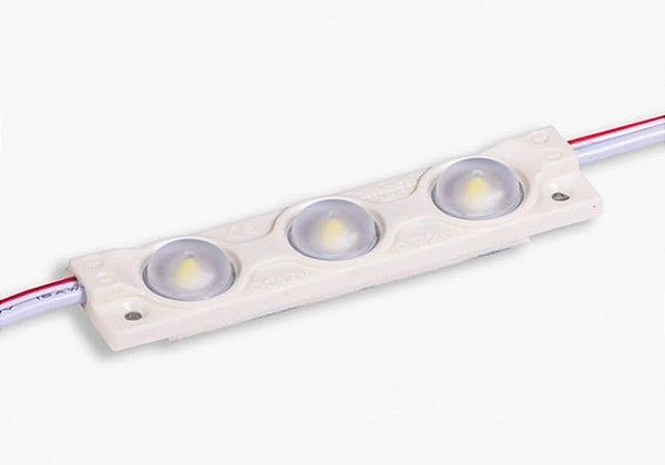 MODULO 3 LEDS 12V UNIVERSAL BRANCO QUENTE