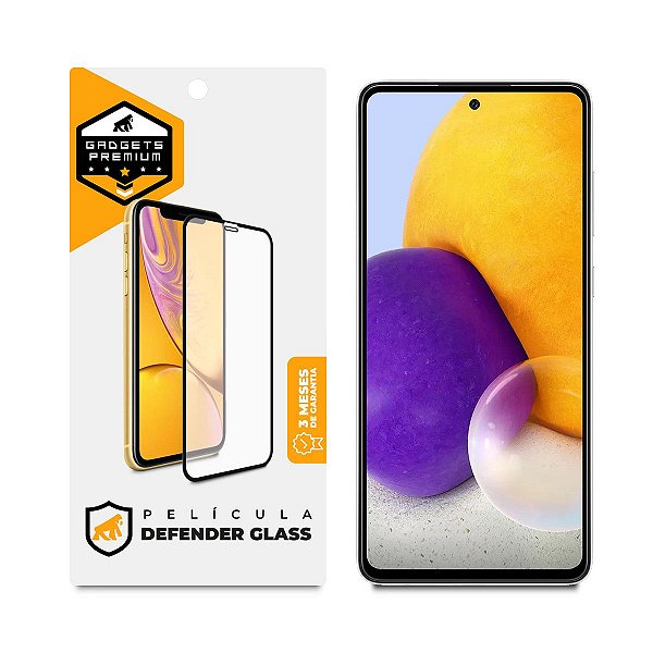 Película para Samsung Galaxy A72 4G - Defender Glass Preta - Gshield