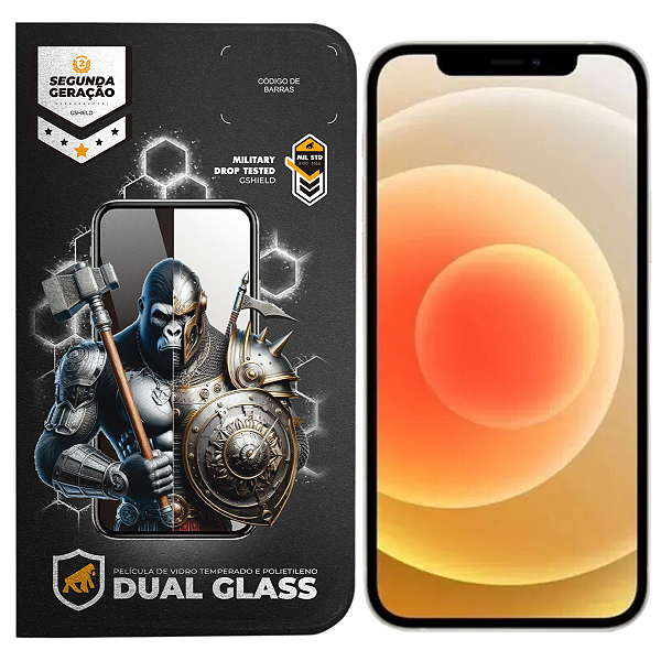 Película para iPhone 12 Mini - Dual Glass Preta - Gshield
