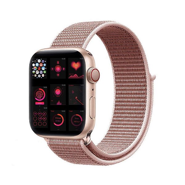 Pulseira para Apple Watch 38 / 40 / 41MM Ballistic - Rosa Areia - Gshield