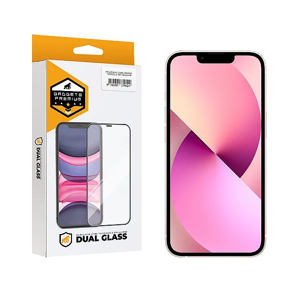 Película para iPhone 13 Mini - Dual Glass Preta - Gshield