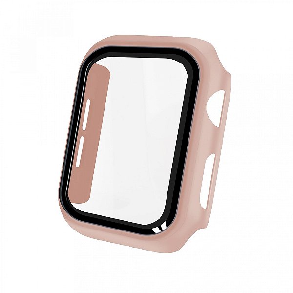 Case para Apple Watch 45MM (Series 7) - Armor - acompanha película integrada na case - Rosa - Gshield