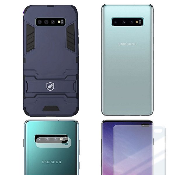 Película Nano Gel + Câmera + Nano Traseira + Capa Armor Para Samsung Galaxy  S10 Plus - Gshield - Gshield - Capas para celular, Películas, Cabos e muito  mais