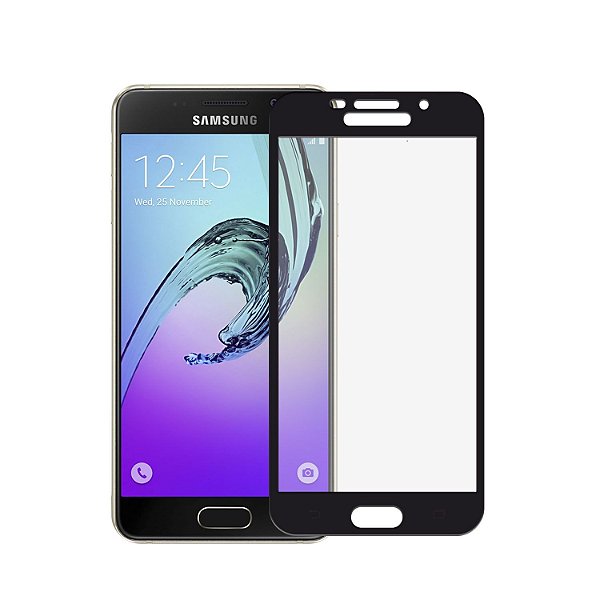 Película Coverage 5D Pro Preta para Samsung Galaxy A7 2016 - Gshield (Cobre toda tela)